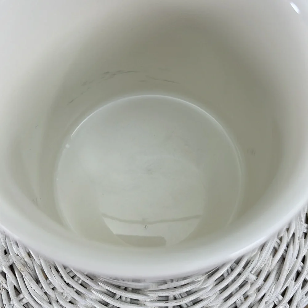 Pottery Barn mug designed by Denise Fielder